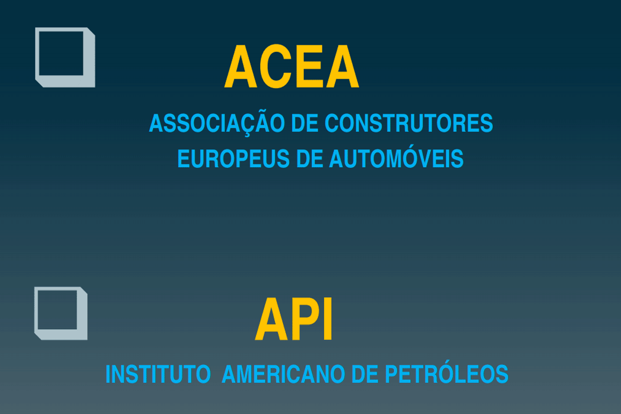 Tabela informativa ACEA e API